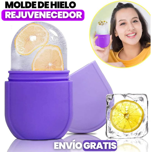 Molde Hielo Silicona Masajeador Facial